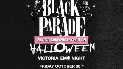 The Black Parade Halloween Emo Night Victoria at Studio 919 - Oct 30 2026
