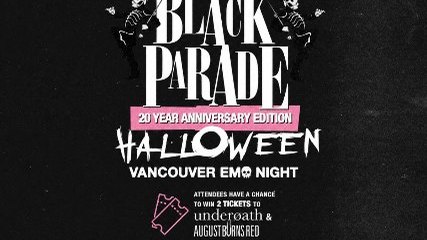 The Black Parade Halloween Emo Night Vancouver at Hollywood Theatre - Oct 24 2026